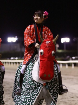 川崎競馬の誘導馬　１月開催　獅子舞　夜Ｖｅｒ　３