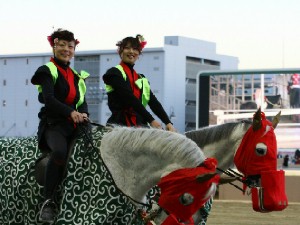 川崎競馬の誘導馬　１月開催　獅子舞Ｖｅｒ　４