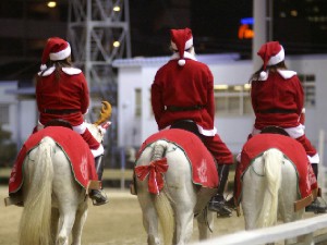 川崎競馬の誘導馬　１２月クリスマス　重賞Ｖｅｒ　４