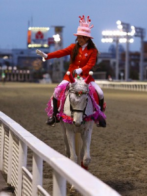川崎競馬の誘導馬　１２月開催　誕生日祝いＶｅｒ　３