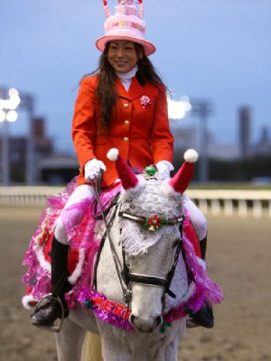 川崎競馬の誘導馬　１２月開催　誕生日祝いＶｅｒ　４