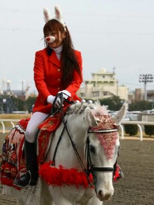 川崎競馬の誘導馬　３月開催　うさぎ＆ひな祭りＶｅｒ　３