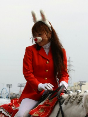 川崎競馬の誘導馬　３月開催　うさぎ＆ひな祭りＶｅｒ　４