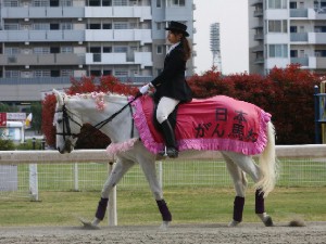 川崎競馬の誘導馬　４月開催　桜Ｖｅｒ　ユーちゃん　２.jpg